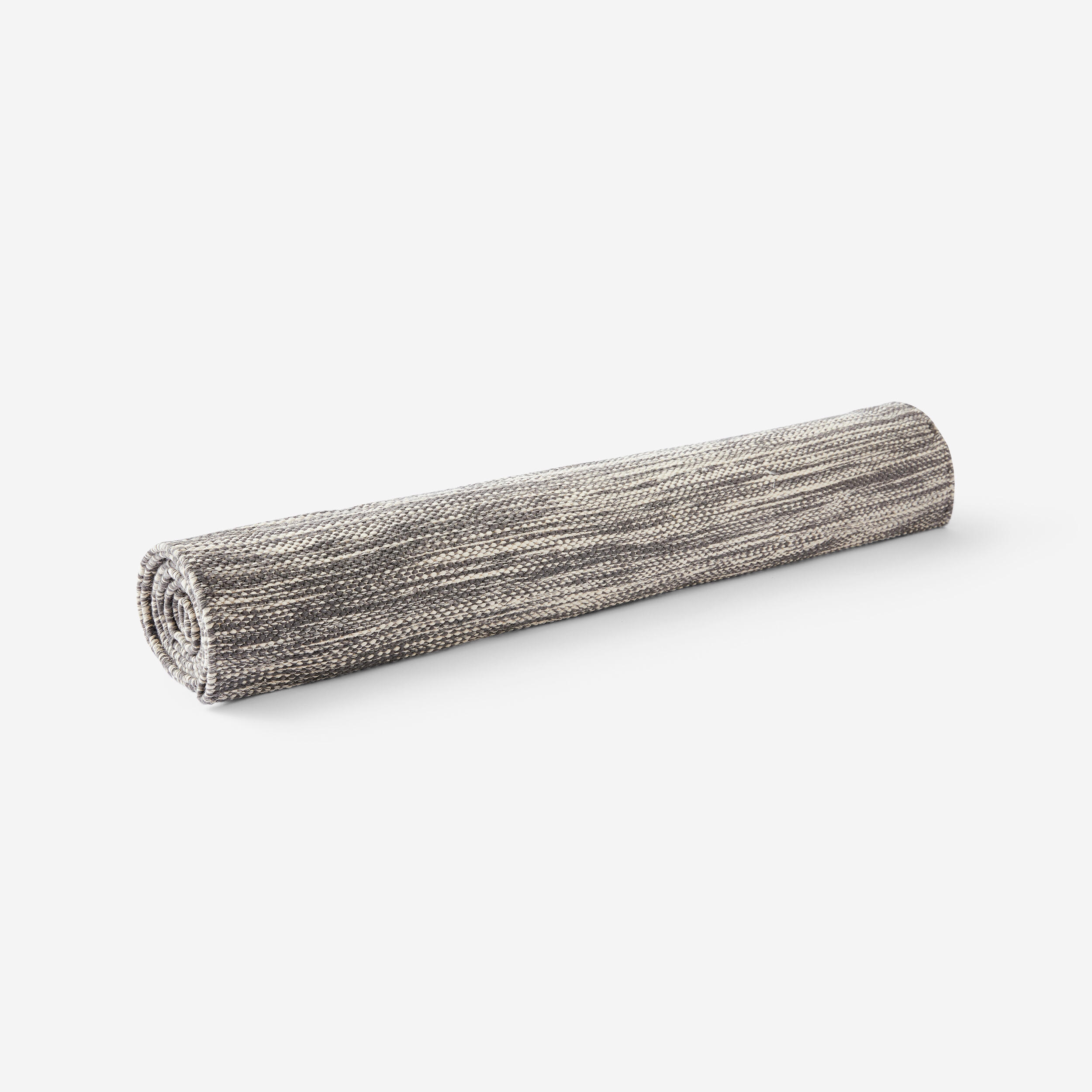 Tapis et sur-tapis de yoga doux coton 183cm x 68cm x4 mm, gris chine 3/9