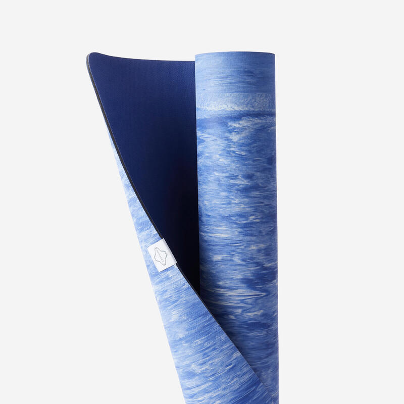 Yogamatte 185 cm × 65 cm × 5 mm - Grip blau 