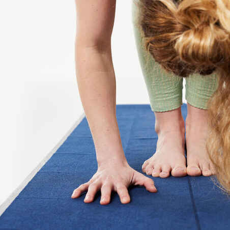 Non-Slip Yoga Towel 183 cm x 61 cm x 1 mm - Steel Blue