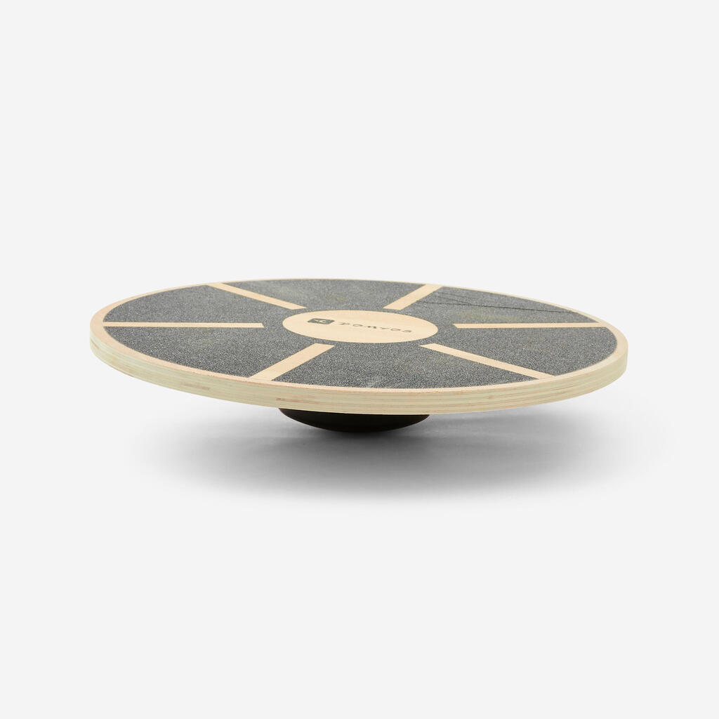 Fitness Balance Board - Black Wood