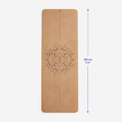 Cork Yoga Mat 185 ⨯ 65 cm ⨯4 mm - Mandala