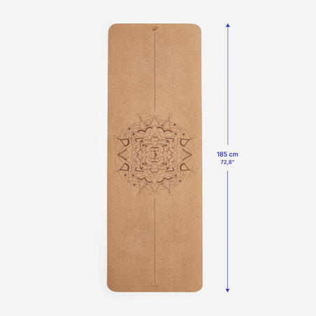 Килимок для йоги 185 см × 65 см × 4 мм мандала