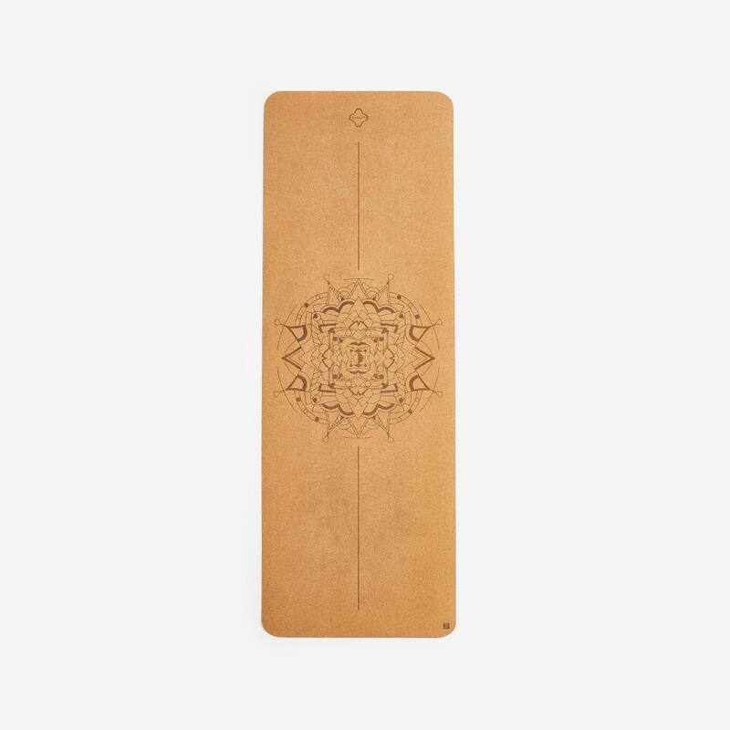 Podložka na jógu Mandala korková 185 cm × 65 cm × 4 mm