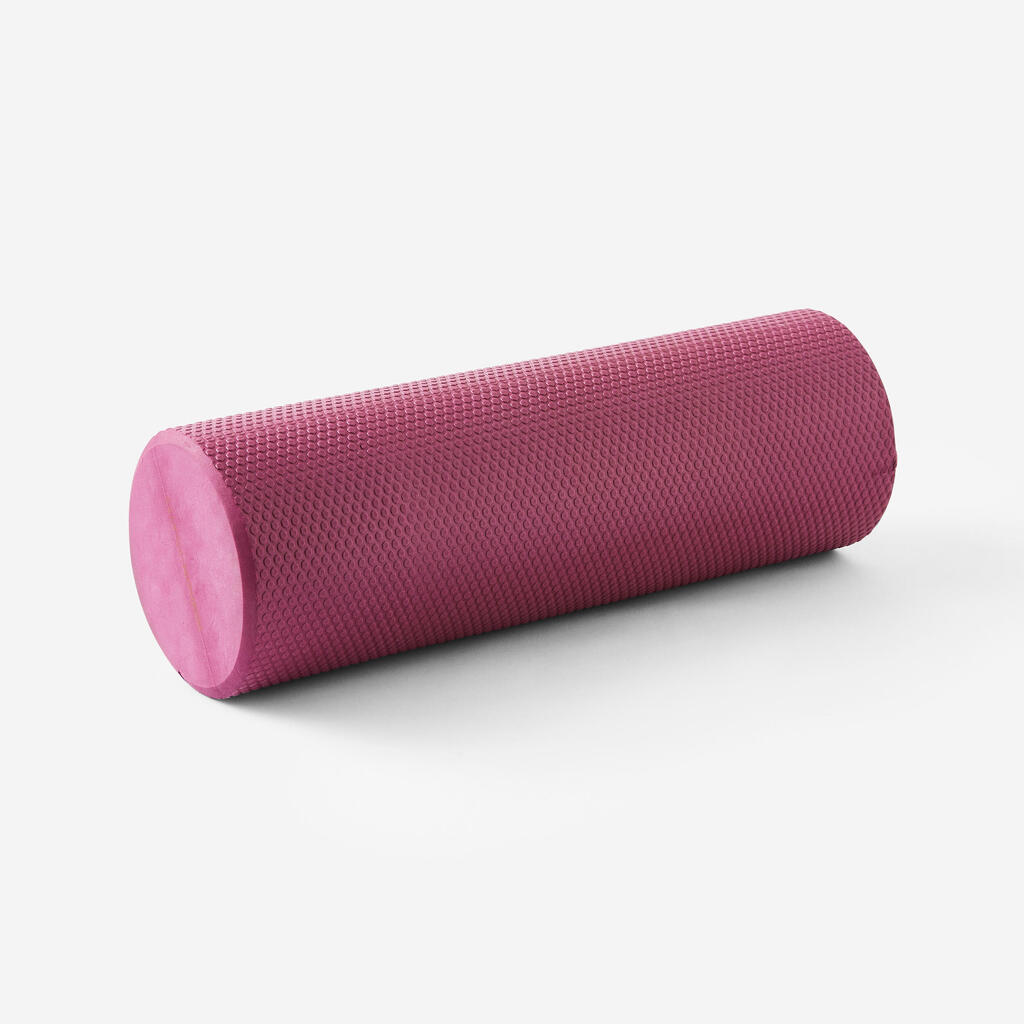 Fitness Mini Foam Roller Length 38 cm Diameter 13 cm - Purple