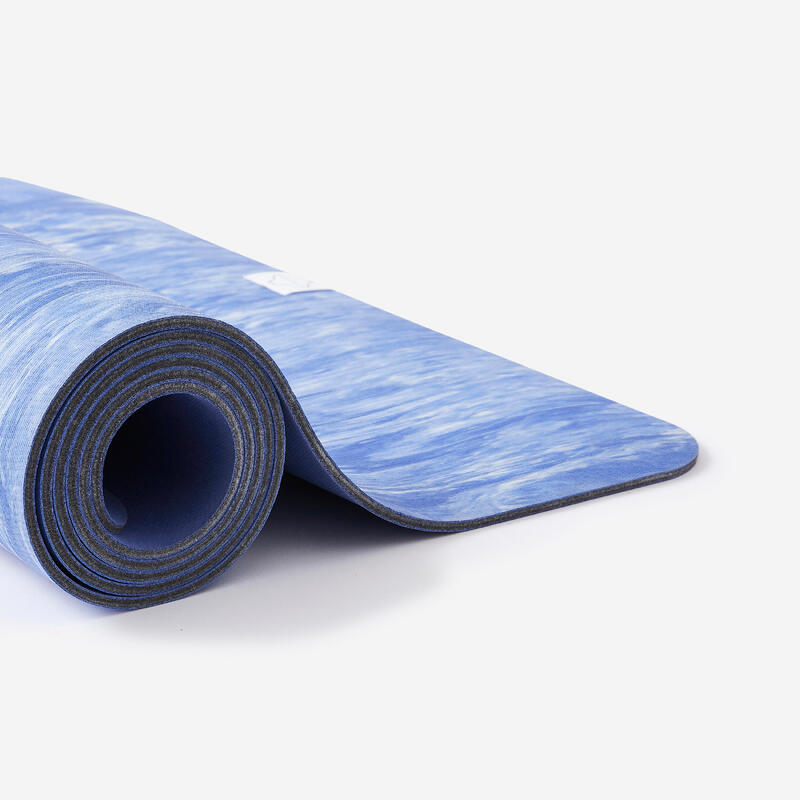 Tappetino yoga GRIP antiscivolo 185cm x 65cm x 5mm azzurro