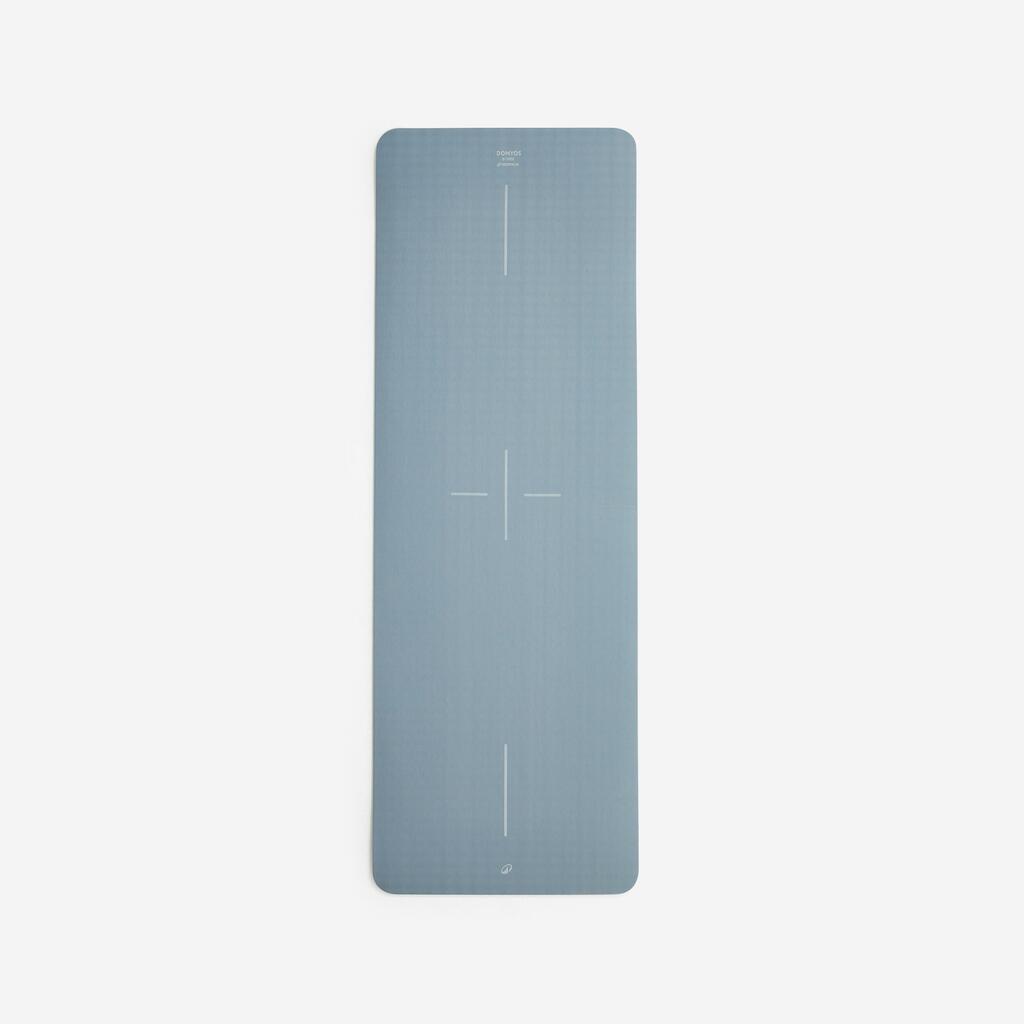 Hrubá podložka na pilates 170 cm × 58 cm × 8 mm – sivozelená