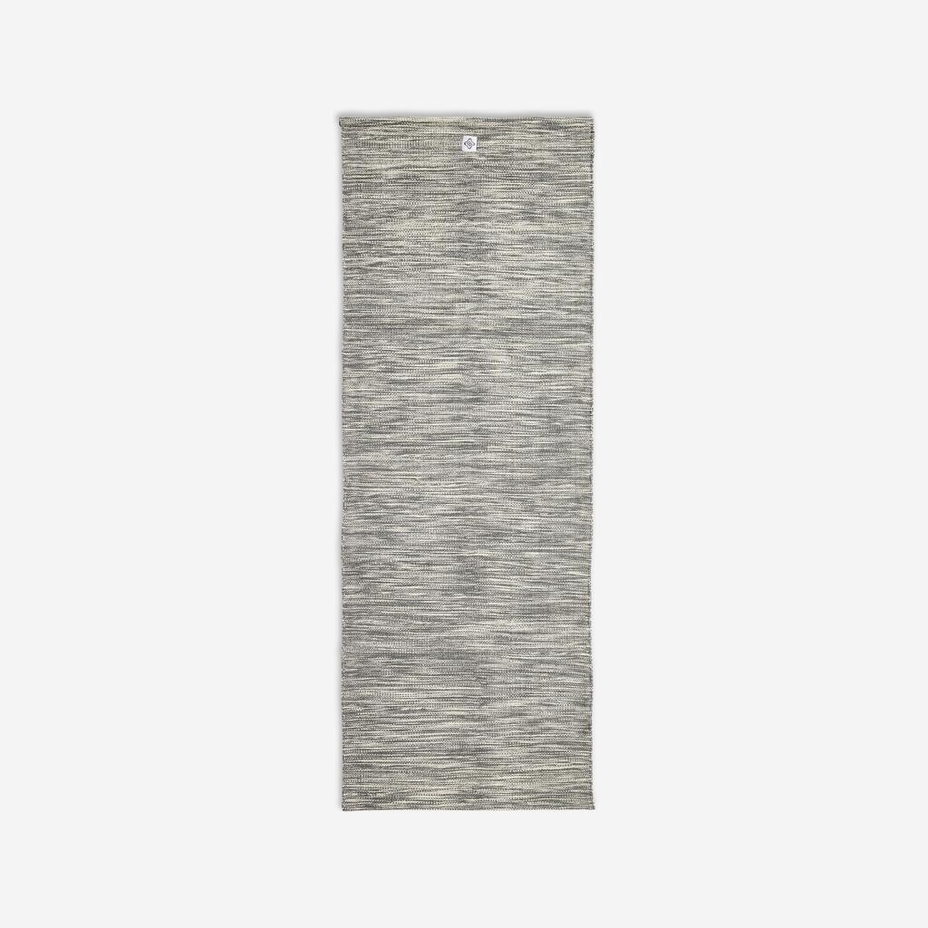 Siva bombažna preproga za jogo (183 cm x 68 cm x 4 mm)