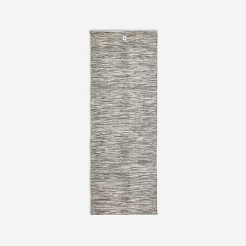 Tapis et sur-tapis de yoga doux coton 183cm x 68cm x4 mm, gris chine
