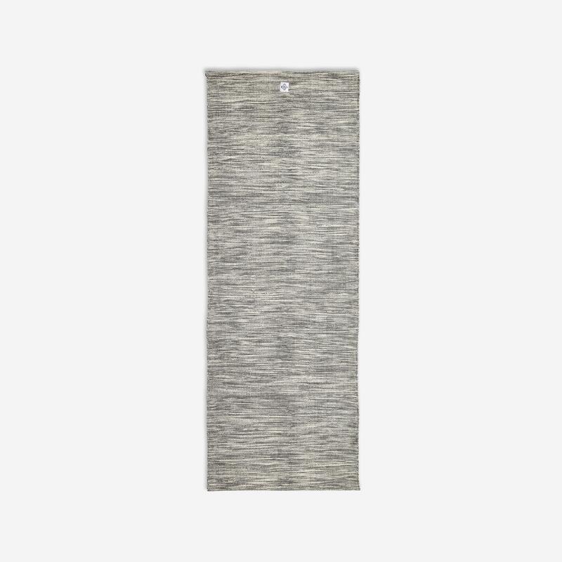 Yogamatte/Mattenauflage für sanftes Yoga Baumwolle 183 cm × 68 cm × 4 mm - graumeliert 