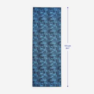 Yoga Mat 8mm Thick, Anti-Slip Foam, 173 x 61 cm with Carry Strap – Dark Blue 