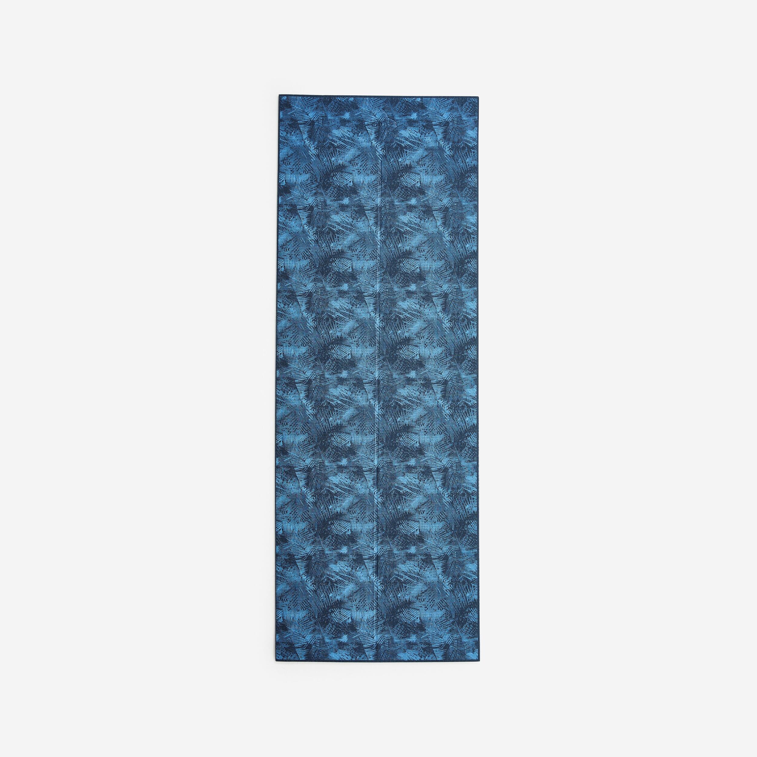 COMFORT YOGA MAT 173CM X 61CM X8 MM PALM DARK BLUE