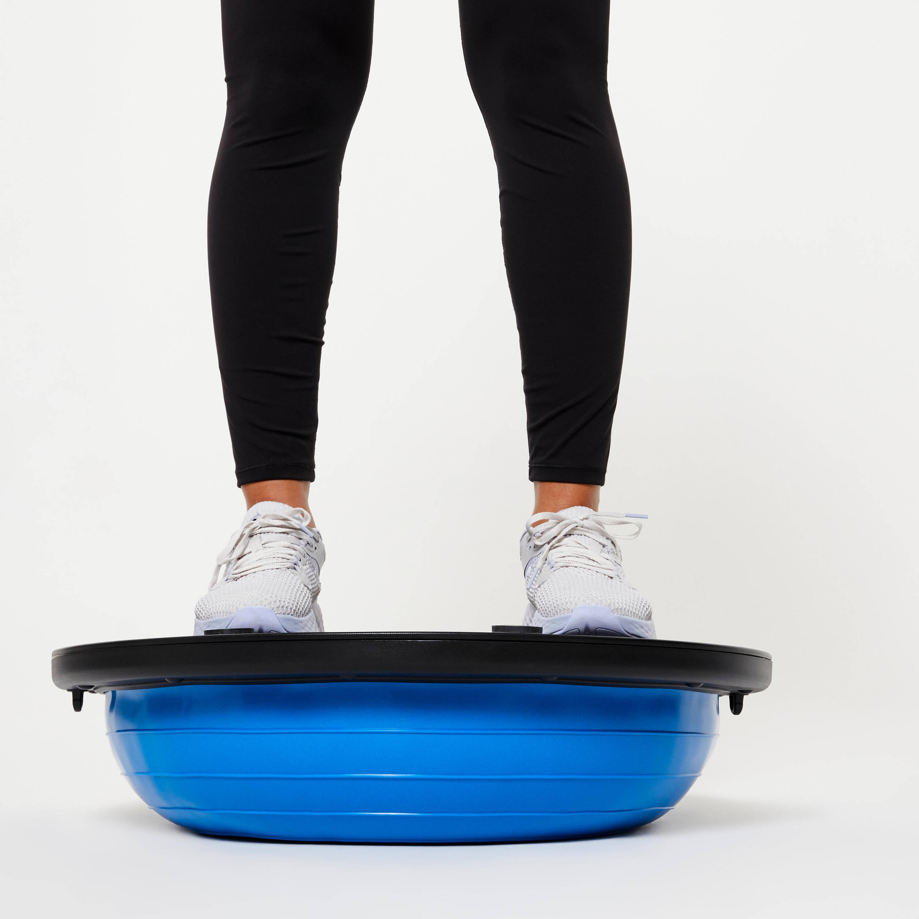 Gym Bosu ball Reversible Balance Station 900 + Resistance Bands - Blue -  5
