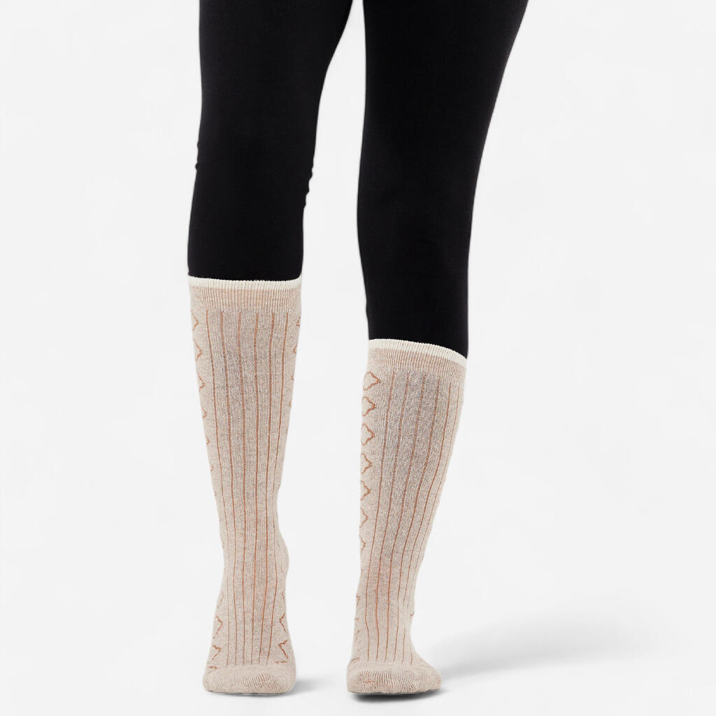 Merino Wool Meditation Socks - Beige