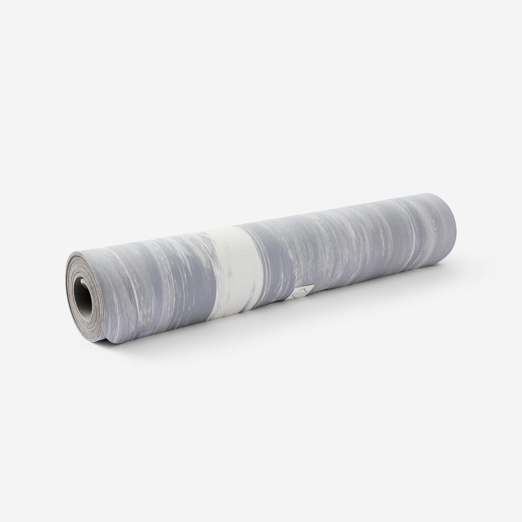 Siva prostirka za jogu GRIP (185 cm x 65 cm x 5 mm)
