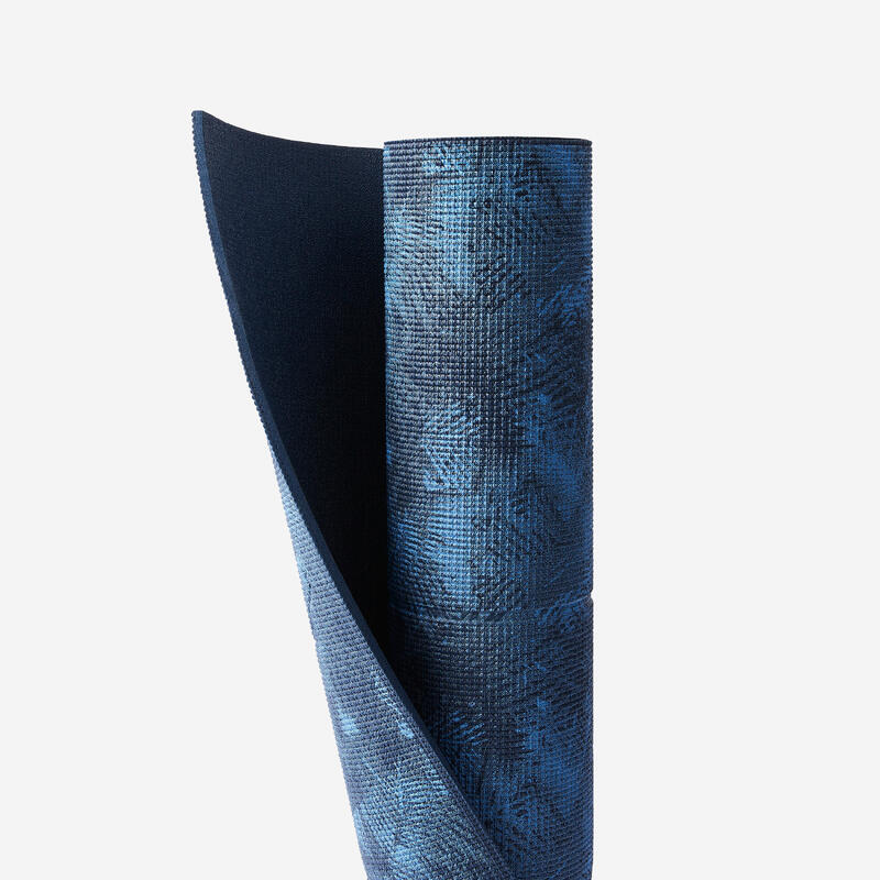Konforlu Yoga Matı - Desenli Mavi - 173cm X 61cm X 8mm