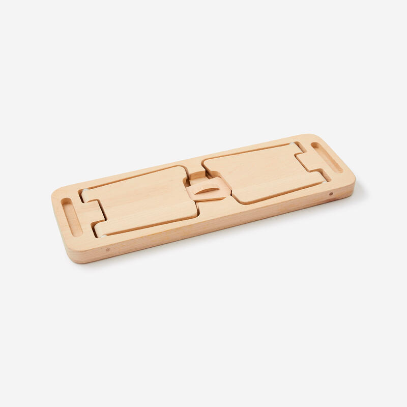 Banc de yoga et méditation pliable, bois de hêtre