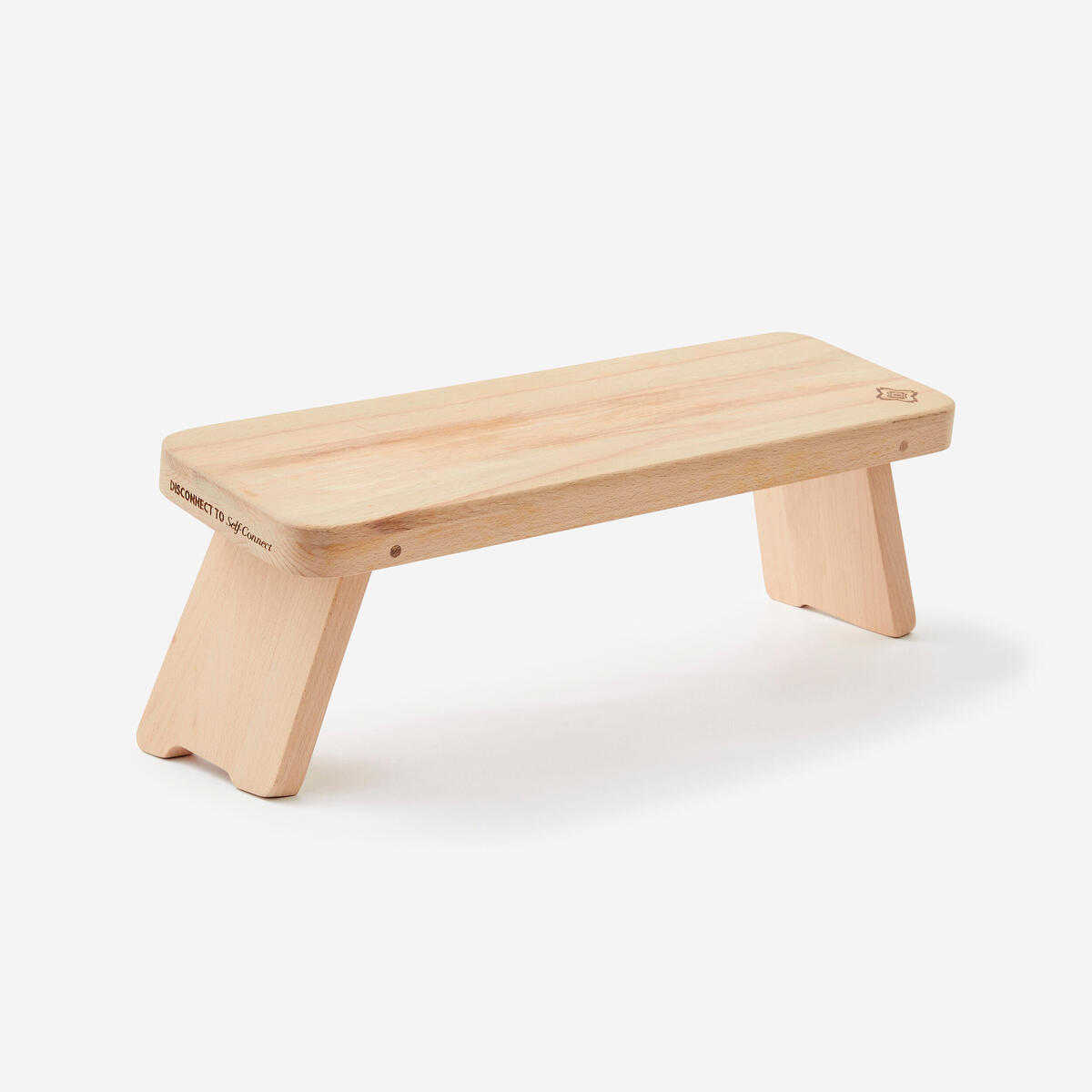 Banc de yoga et méditation pliable, bois de hêtre
