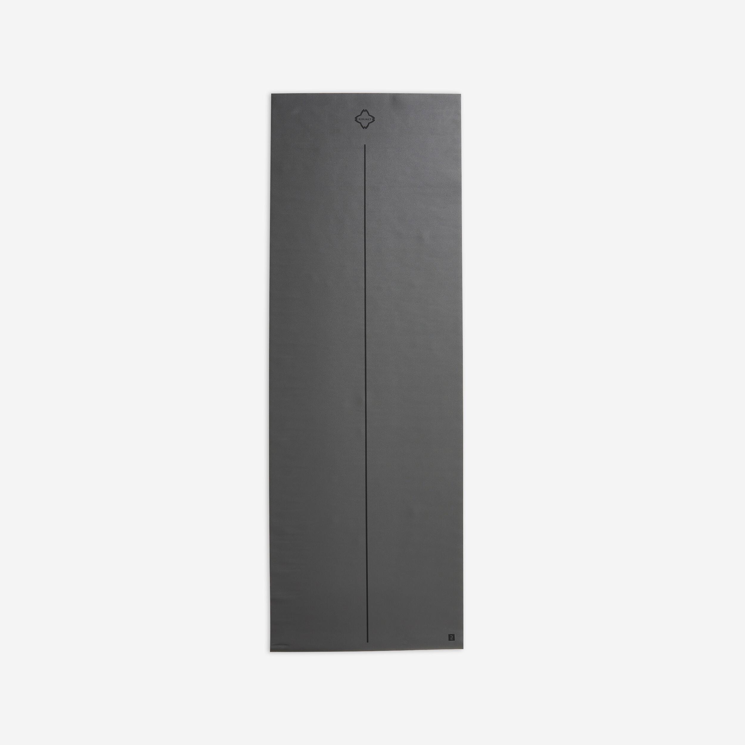 Kimjaly - Tapis / Sur-tapis De Voyage Yoga Pliable 180cm X 62cm X 1.3 Mm Gris - Tapis De Yoga - Materiel Yoga / Pilates - Gris-marron - Taille Unique