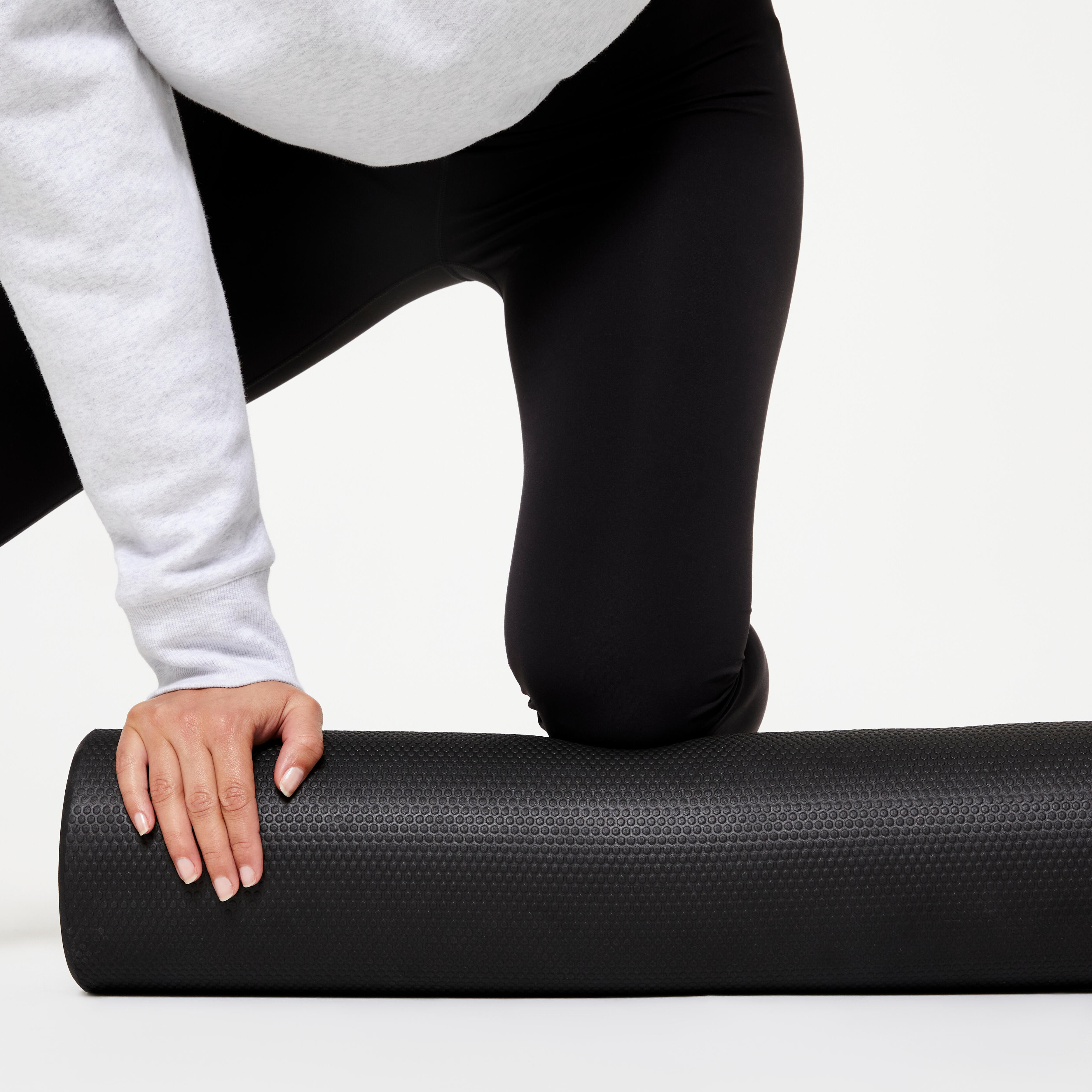 FOAM ROLLER - LENGTH 90 cm / DIAMETER 15 cm - FITNESS - BLACK