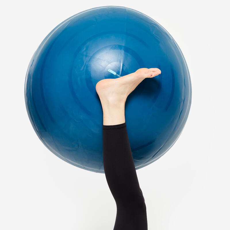Gym ball taille 3 résistant 75 cm, bleu