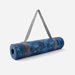 Gentle Yoga Comfort Mat 173 cm ⨯ 61 cm ⨯ 8 mm - Dark Blue Palms