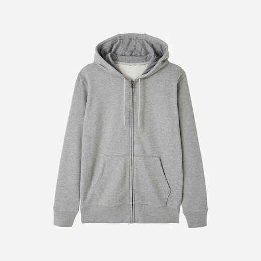 
      Women's Zipped Hooded Jacket - Grey
  