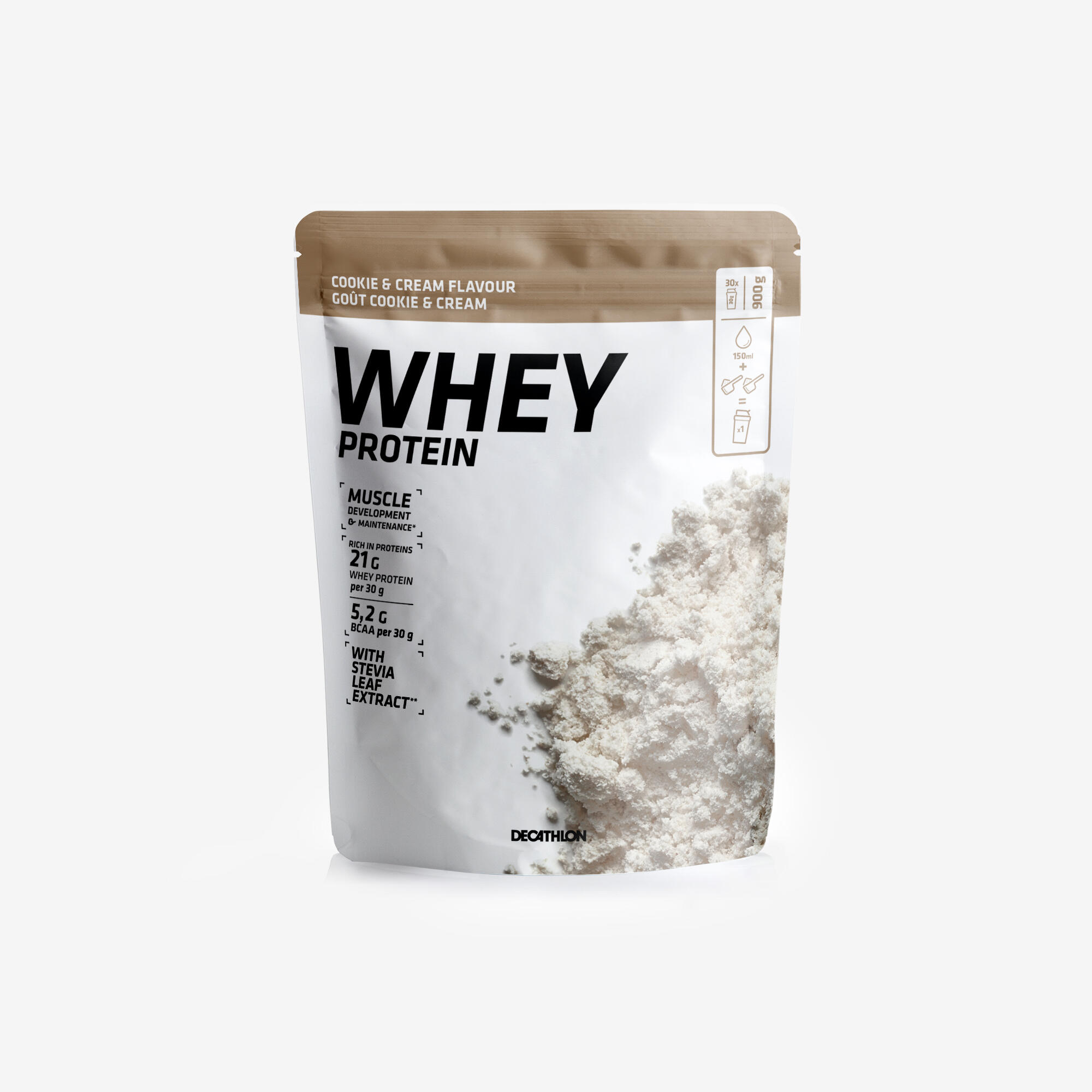 Proteină pudră WHEY PROTEIN COOKIES & CREAM 900G