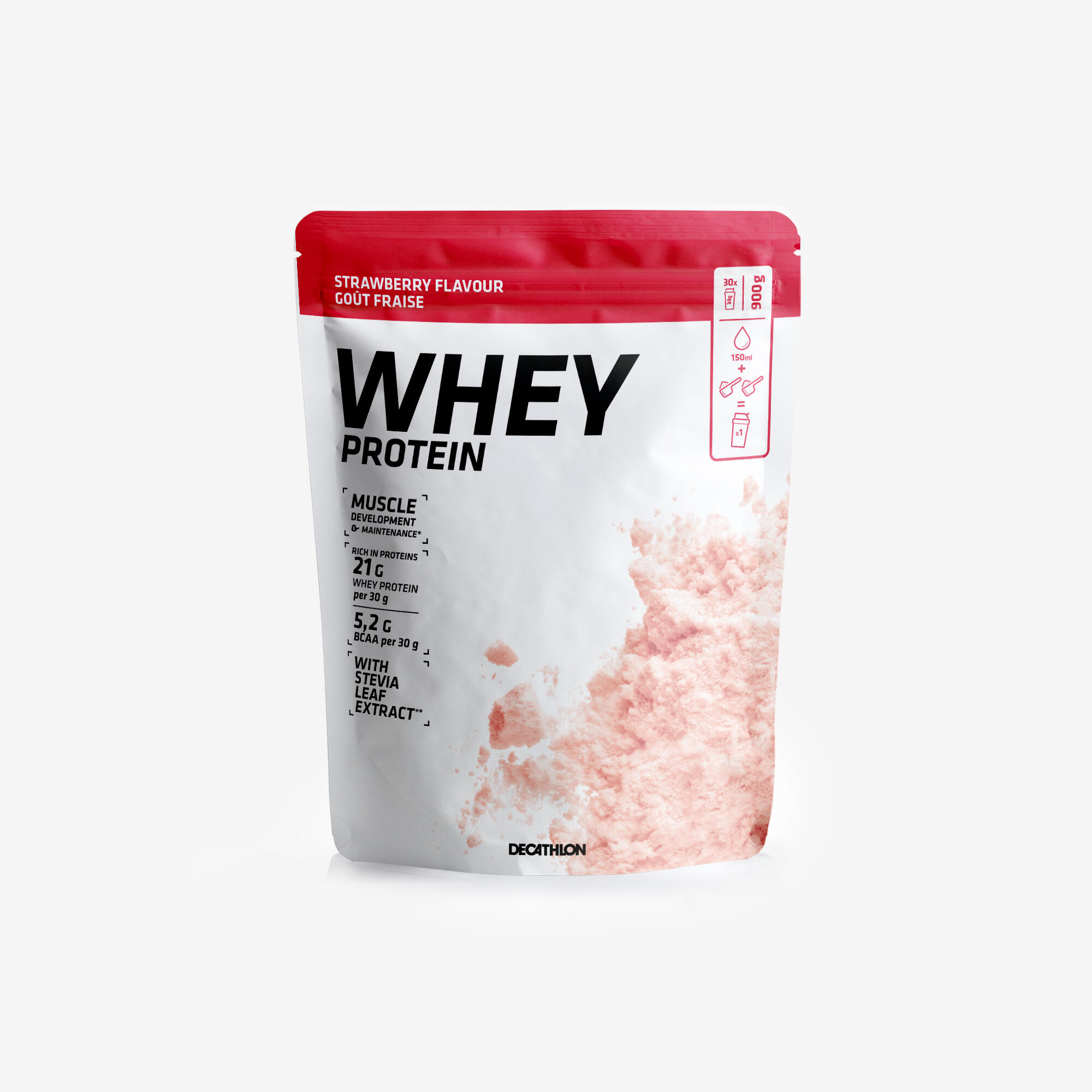 Whey protein strawberry 900g