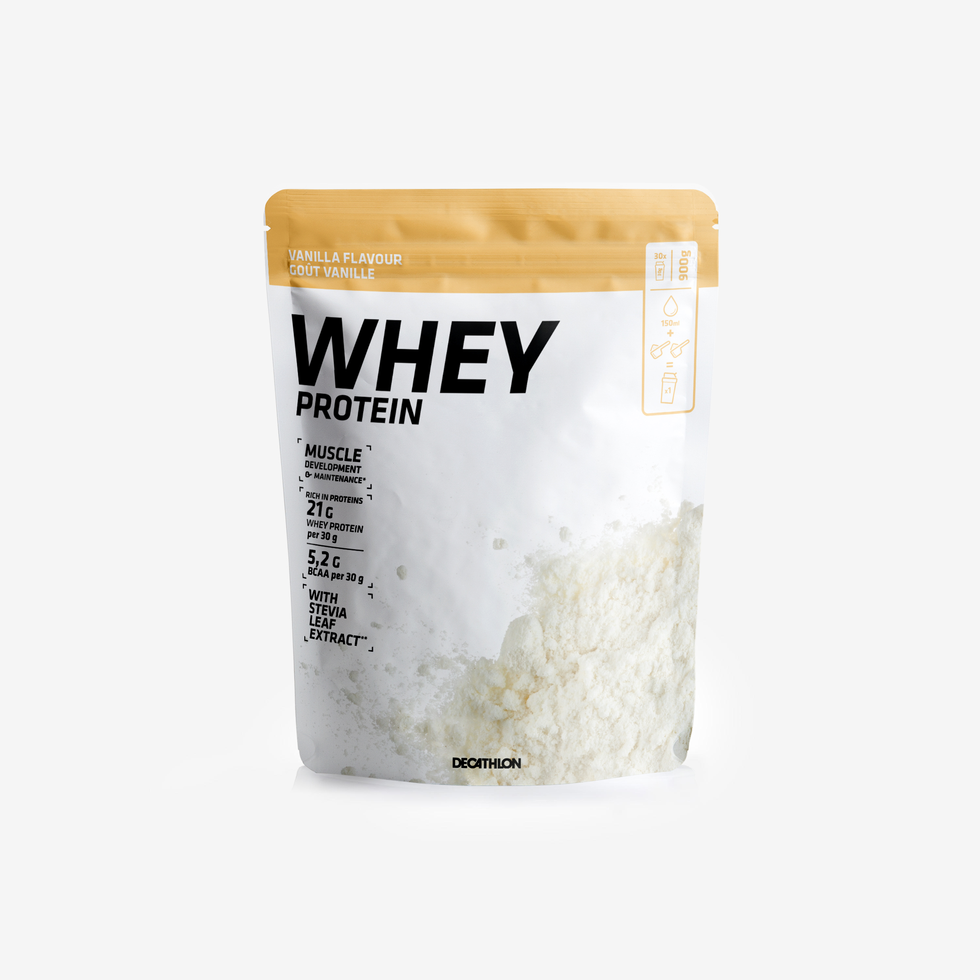 Whey protein vanille 900g - Appareils de Musculation - CORENGTH- Clubs - Entreprises - Collectivités - Associations