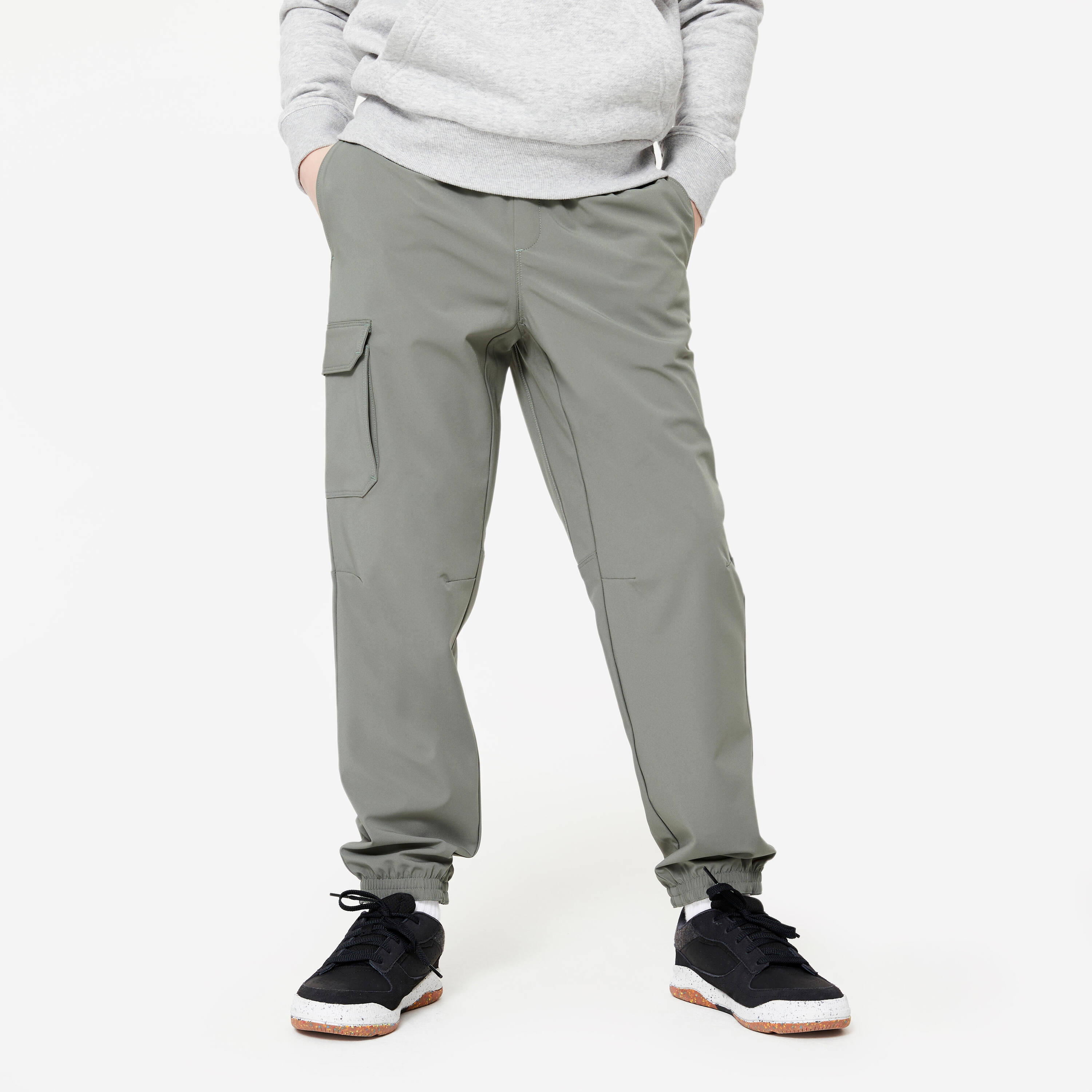 Kids' Unisex Cargo Jogging Bottoms - Green -  1
