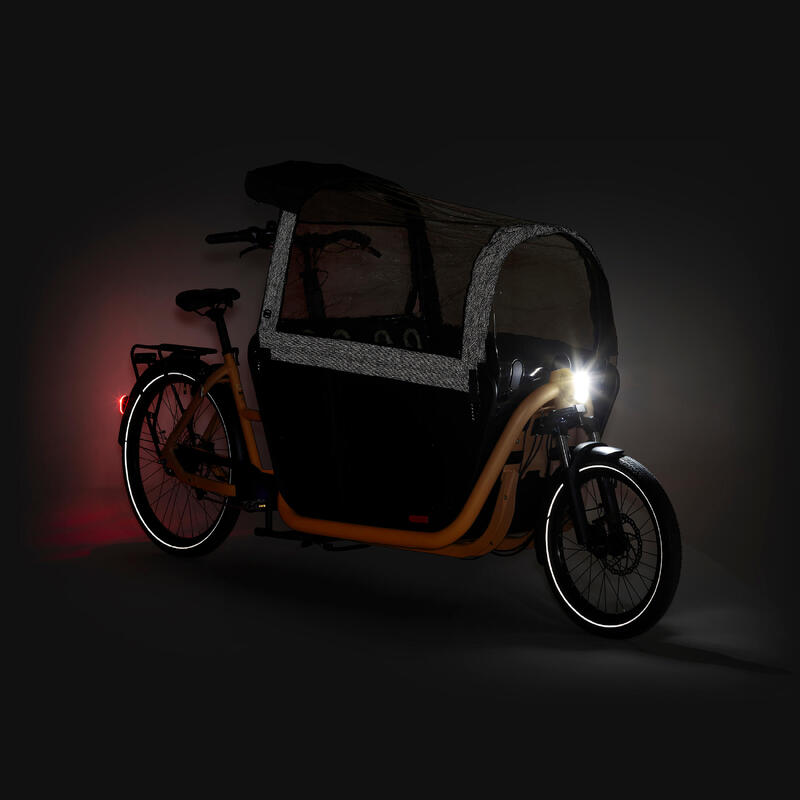 E-Lastenfahrrad Cargobike Long John F900E Family gelb 