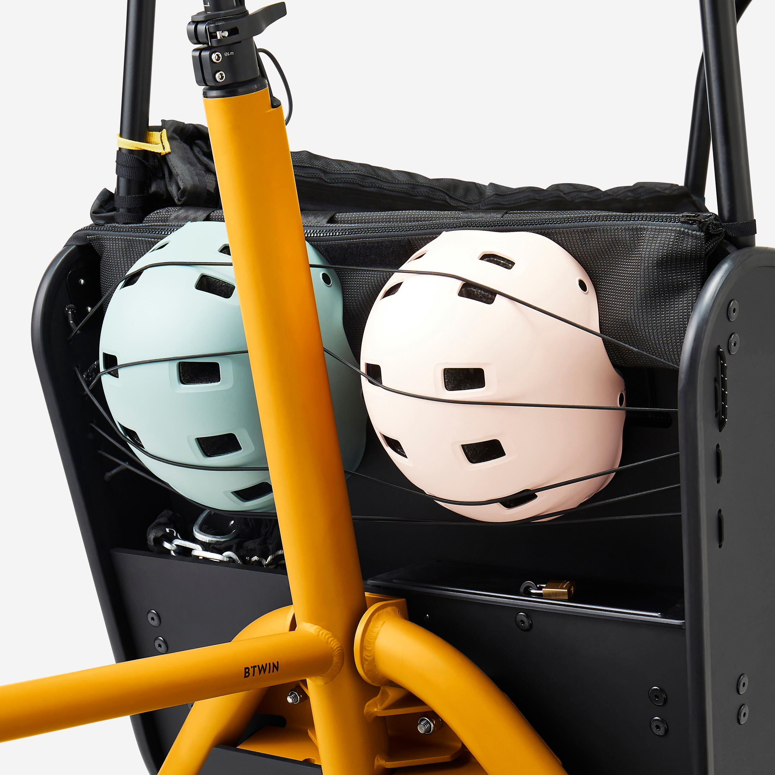 BTWIN Nákladný elektrobicykel Family F900E žltý bez · záber 8