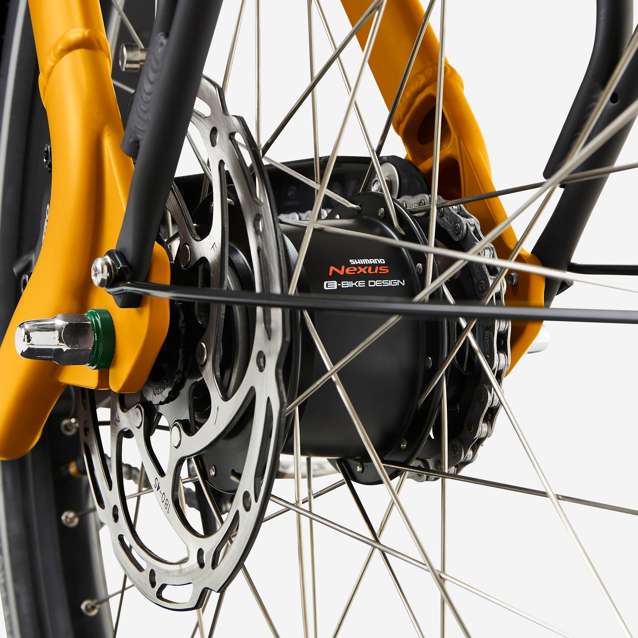 Bici cargo bike elettrica a pedalata assistita F 900E gialla 14/18
