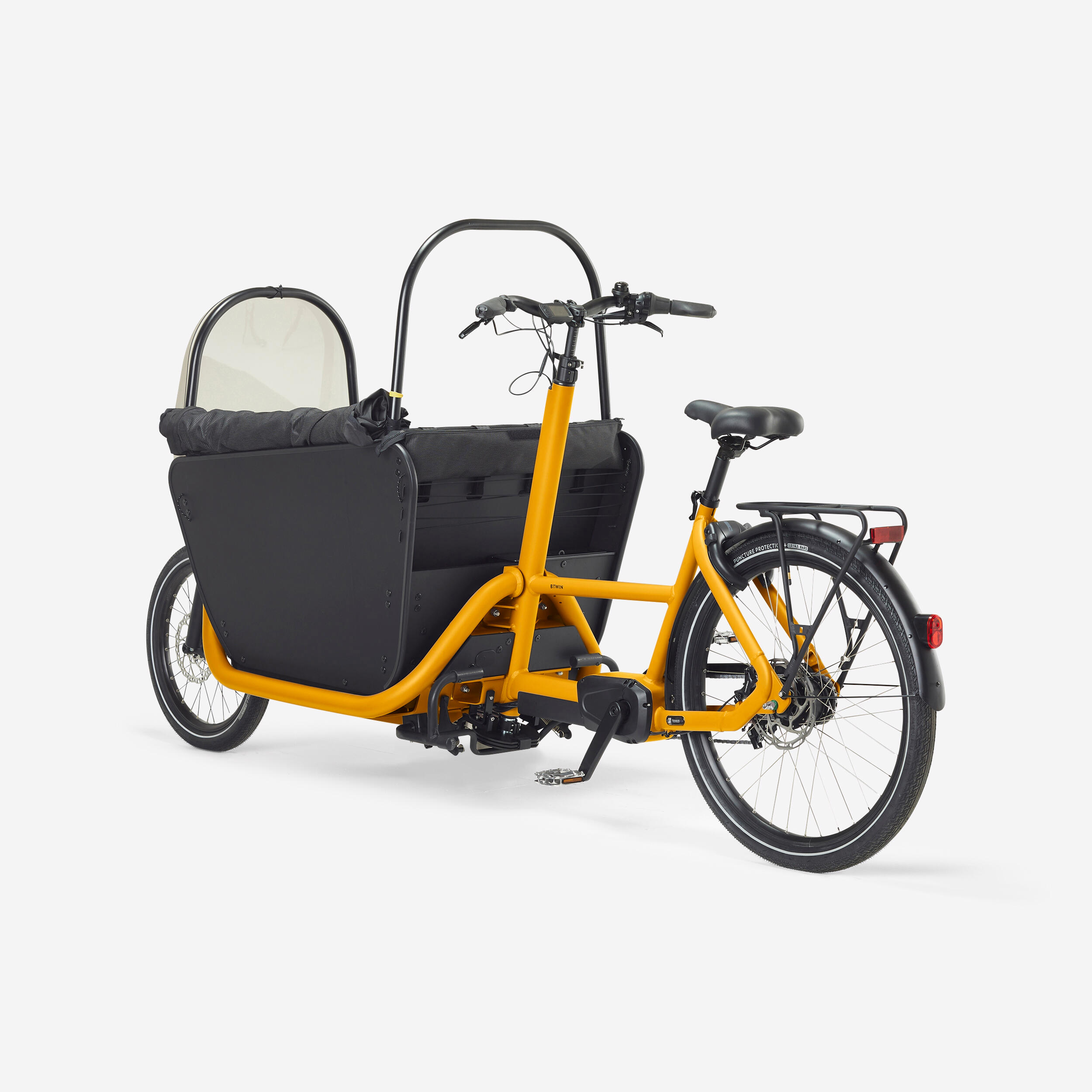 E-Lastenfahrrad Cargobike Long John F900E Family gelb  31/51