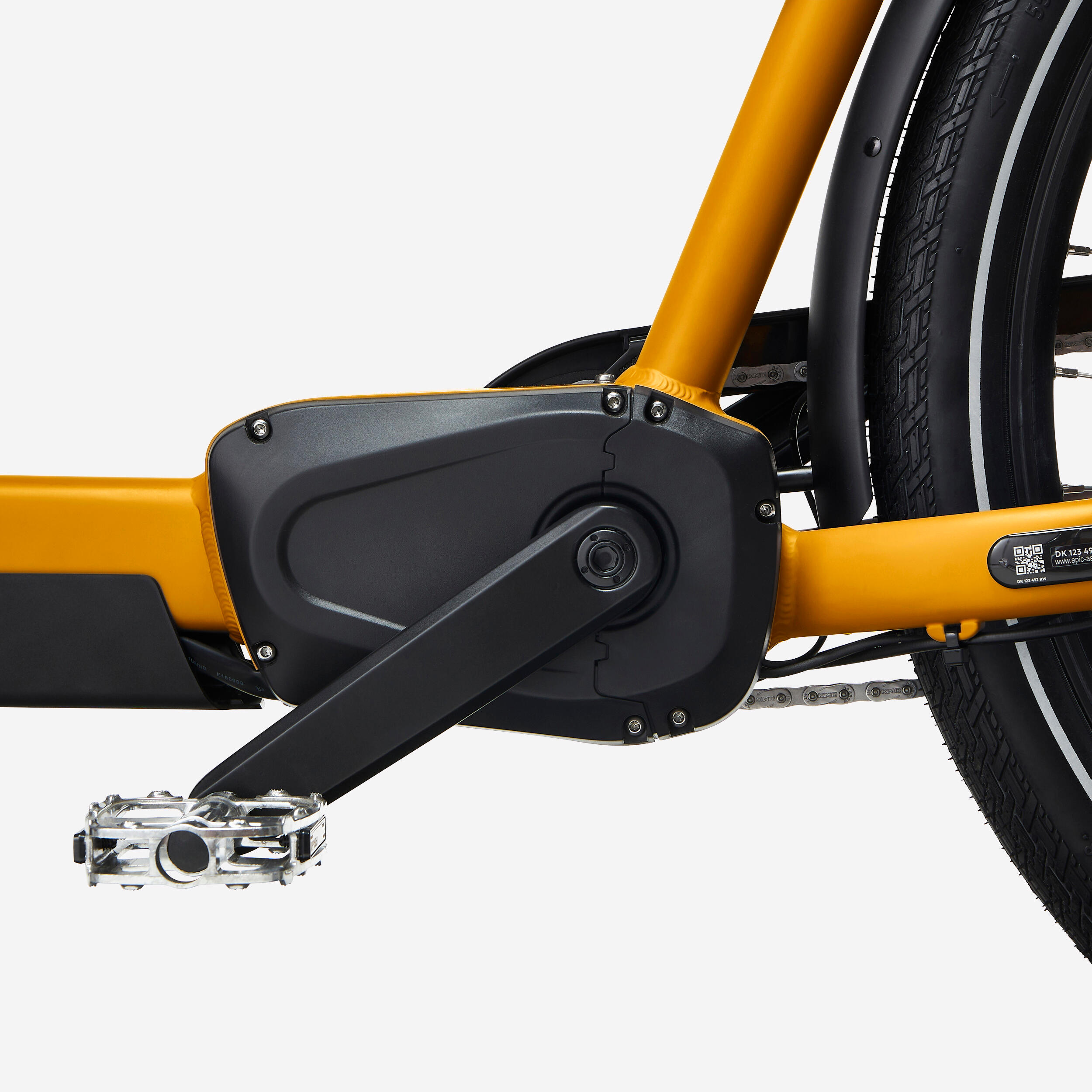 Bici cargo bike elettrica a pedalata assistita F 900E gialla 9/18