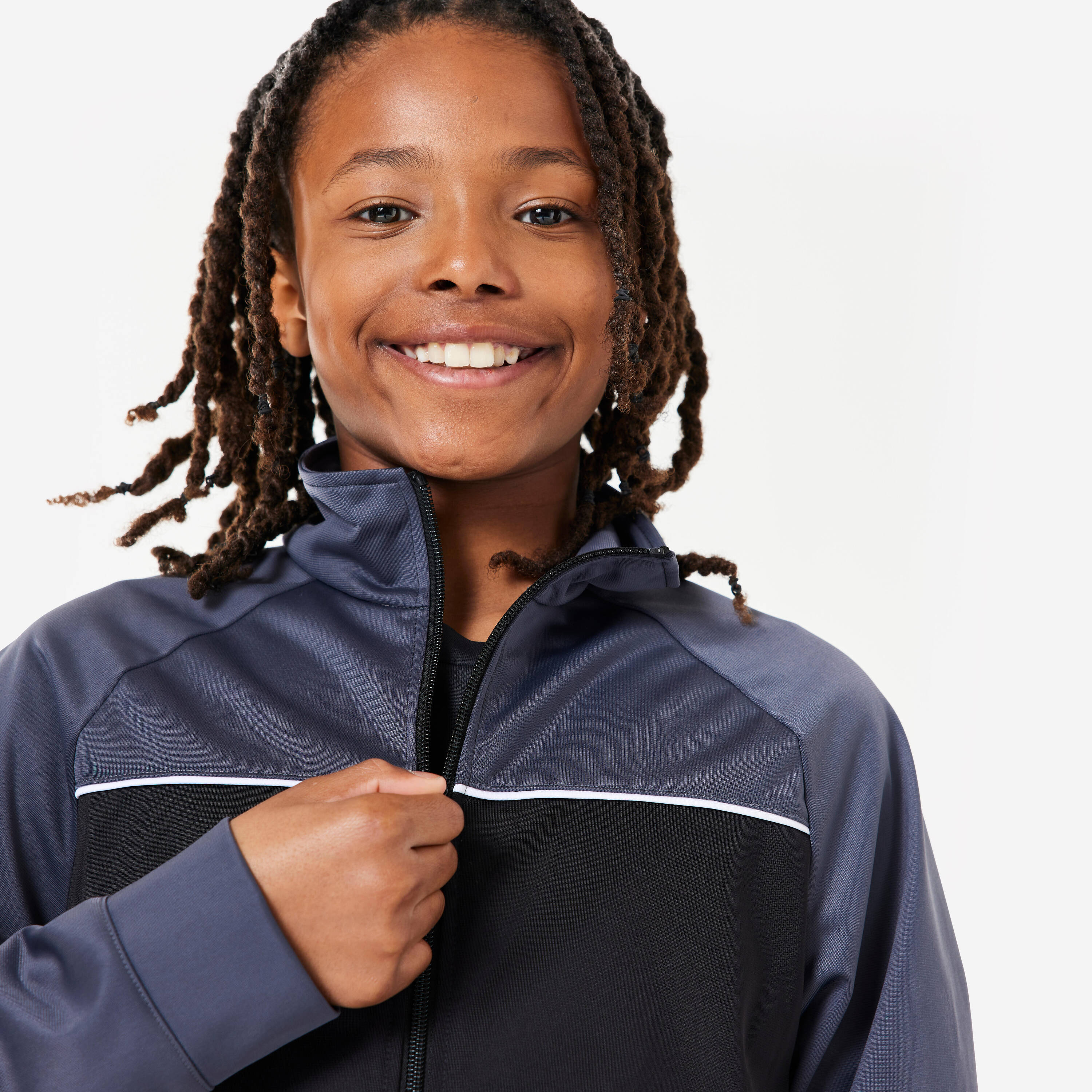 Kids' Tracksuit Bottoms - Black/White -  3