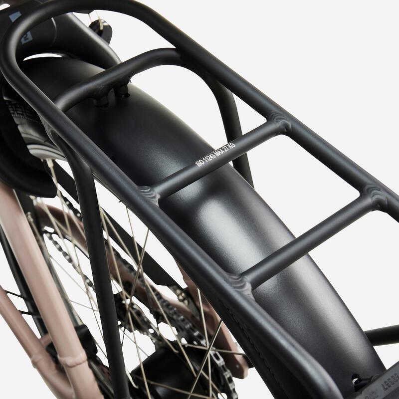 BICICLETA ELÉTRICA DE CARGA COM CAPOTA FAMÍLIA F900E CINZENTO TOUPEIRA