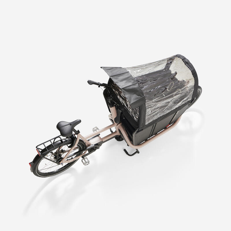 E-Lastenfahrrad Cargo Bike Long John F900E Family taupe 