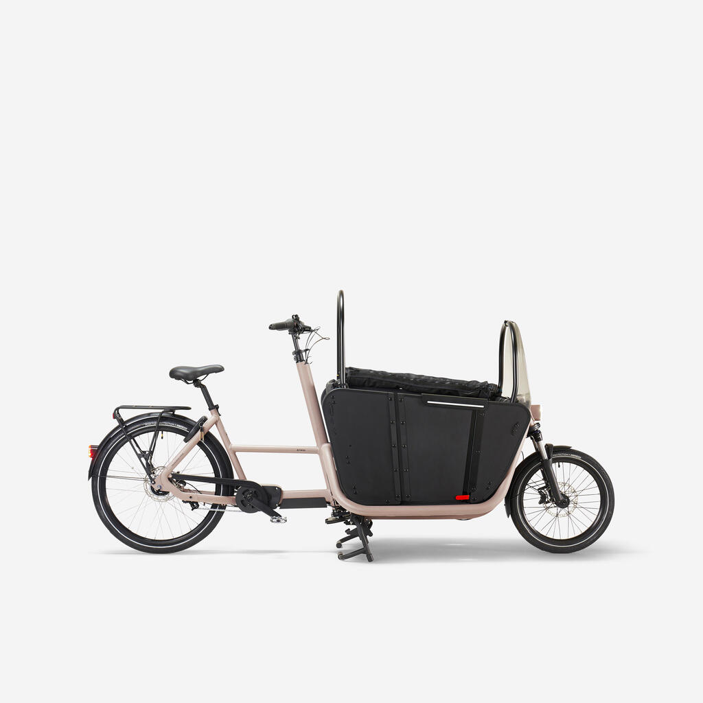 E-Lastenfahrrad Cargobike Long John F900E Family gelb 