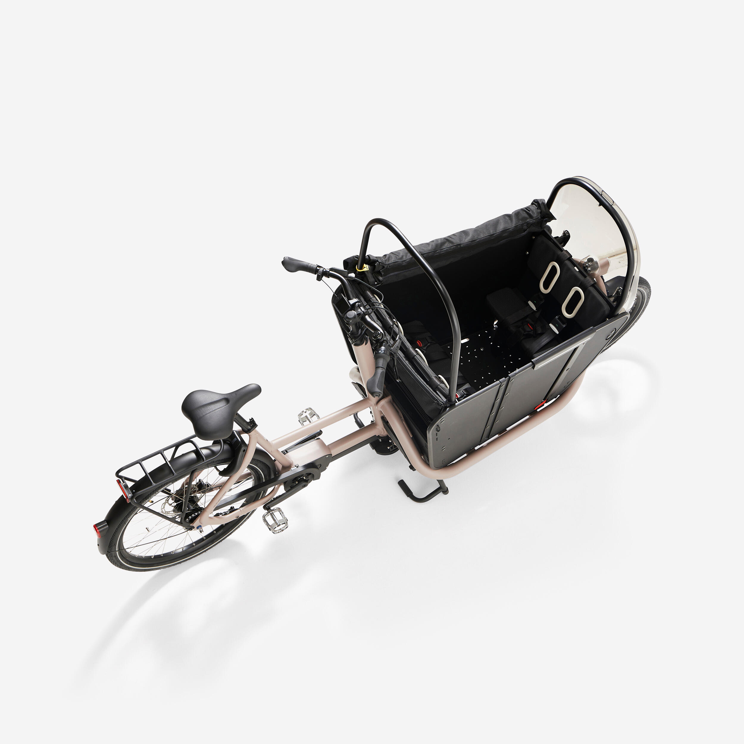 E-Lastenfahrrad Cargobike Long John F900E Family taupe 4/35