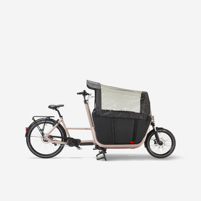 E-Lastenfahrrad Cargo Bike Long John F900E Family taupe 