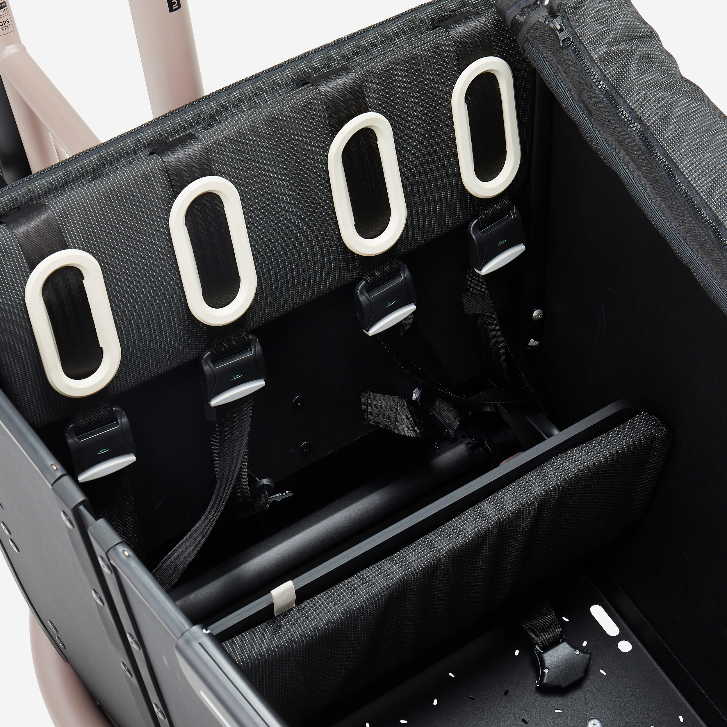 BTWIN Nákladný elektrobicykel Family F900E sivohnedý bez · záber 11