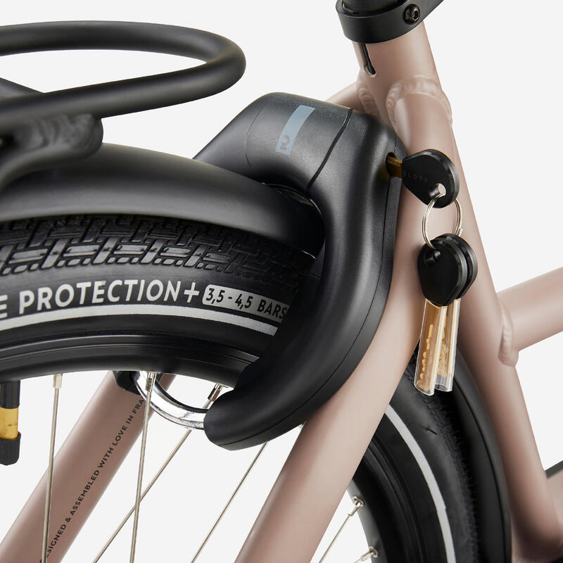 BICICLETA ELÉTRICA DE CARGA COM CAPOTA FAMÍLIA F900E CINZENTO TOUPEIRA