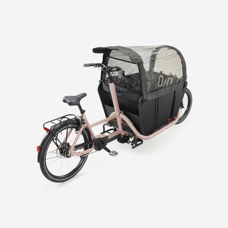 Bicicleta de carga cargobike Eléctrica Familiar F900E Gris