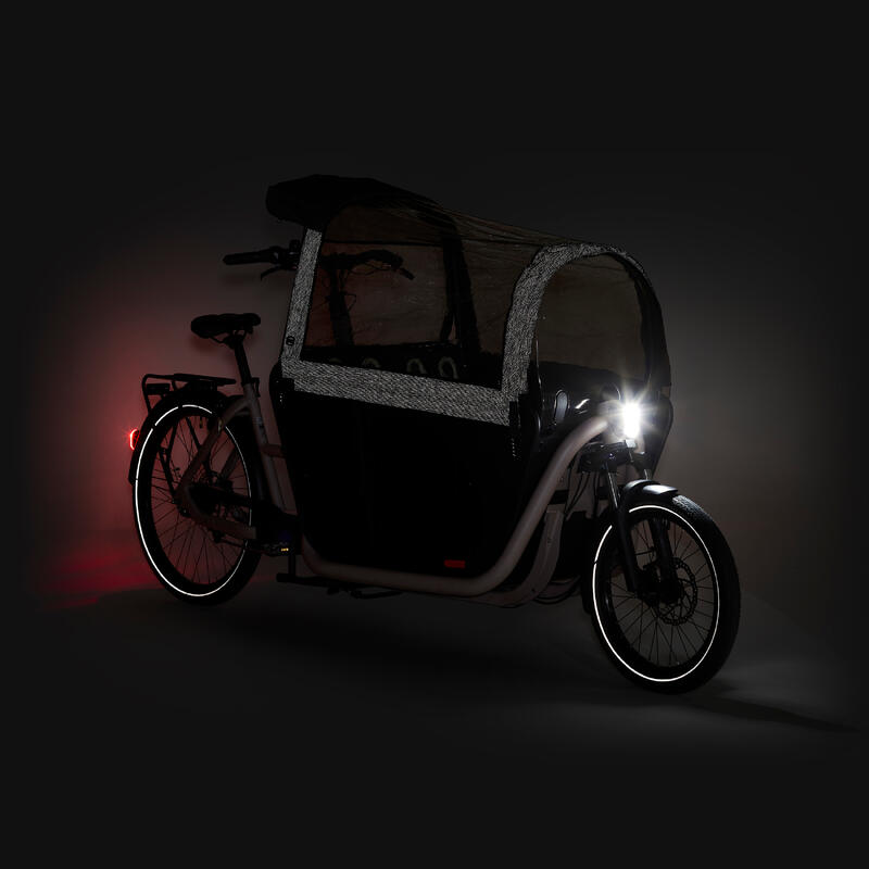 E-Lastenfahrrad Cargo Bike Long John F900E Family taupe 