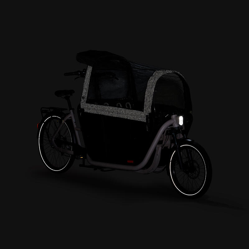 E-Lastenfahrrad Cargo Bike Long John F900E Family taupe 