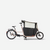 Velo cargo electrique biporteur famille f900e taupe