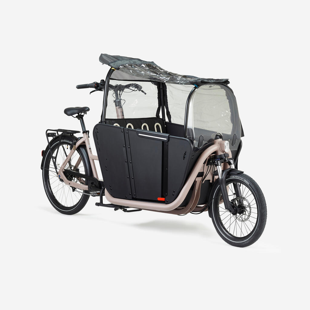 E-Lastenfahrrad Cargobike Long John F900E Family gelb 