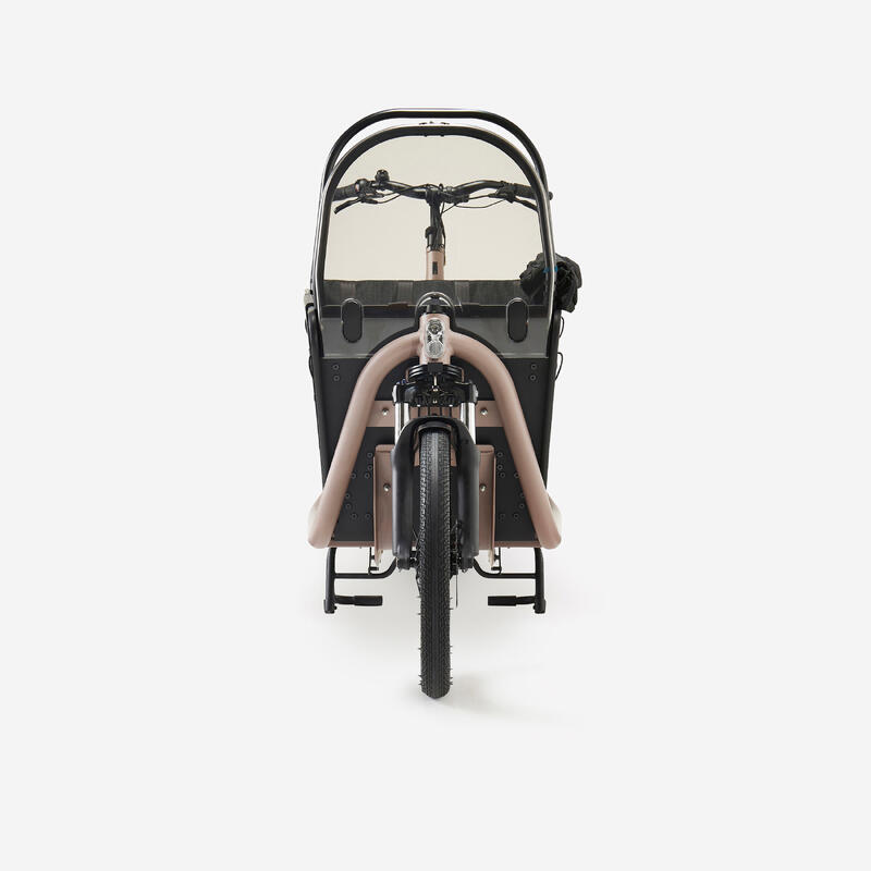 E-Lastenfahrrad Cargo Bike Long John F900E Family taupe 