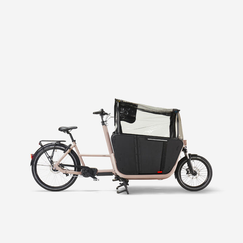 E-Lastenfahrrad Cargo Bike Long John F900E Family taupe 